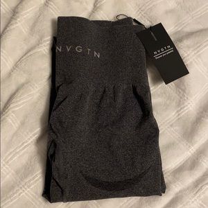 Nvgtn speckled dark grey contour leggings